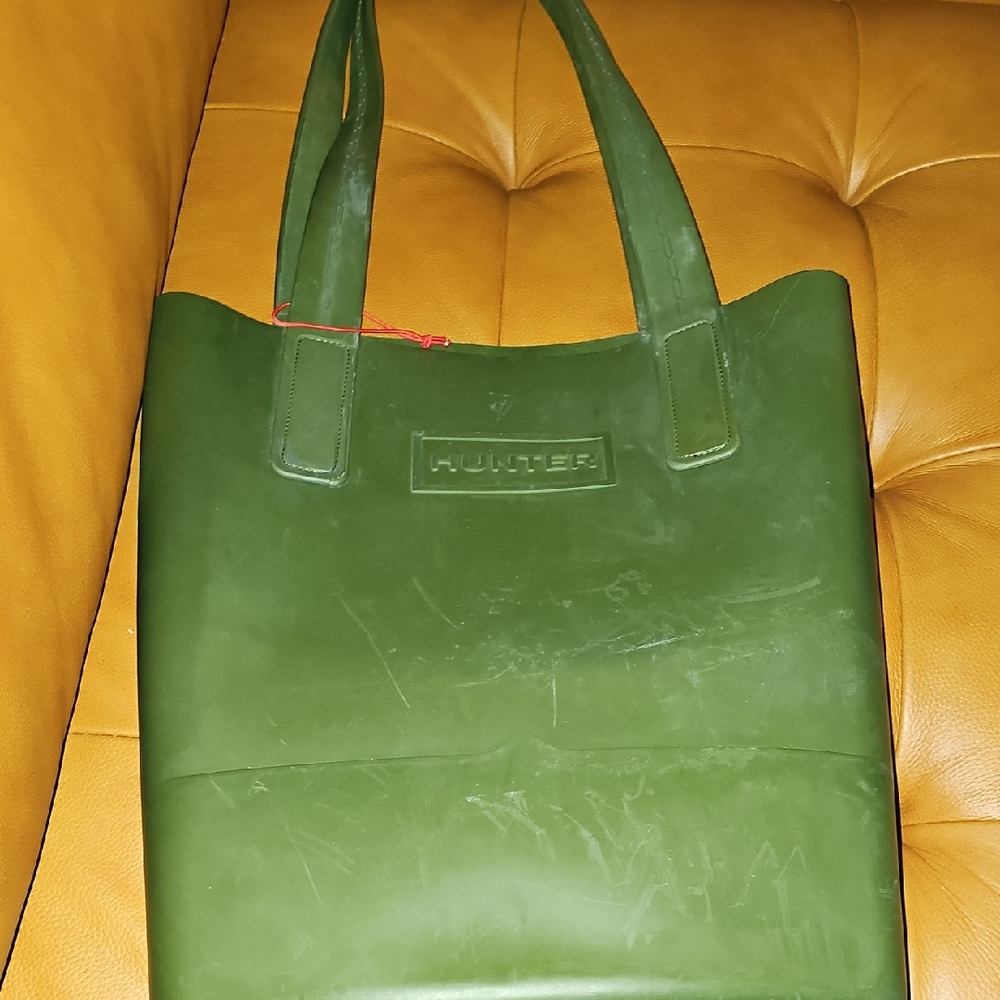 Hunter By Target Rubberized Large Green Tote Bag